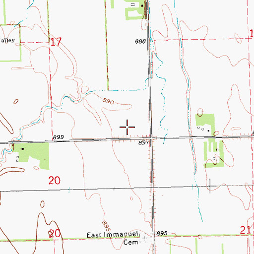 Topographic Map of Stavanger Town Hall, ND