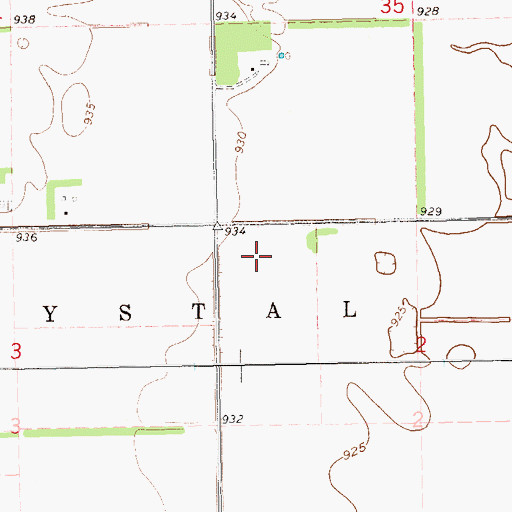 Topographic Map of Parktown (historical), ND