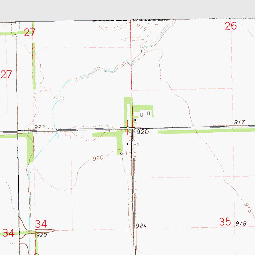 Topographic Map of Artic Farm, ND