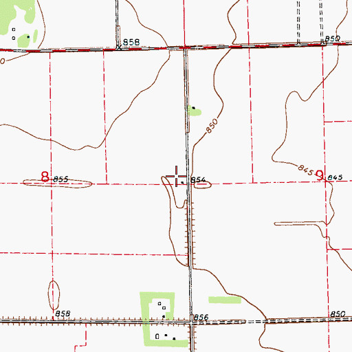 Topographic Map of Felson Town Hall, ND