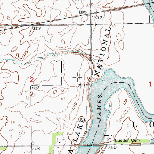 Topographic Map of Port Emma (historical), ND