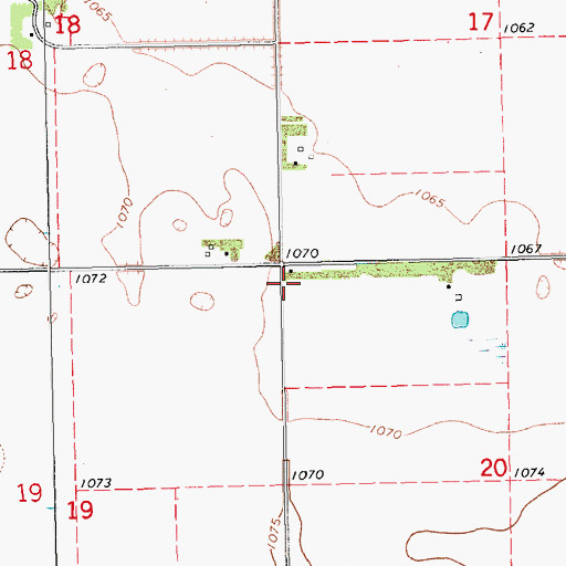 Topographic Map of Wyndmere Town Hall, ND