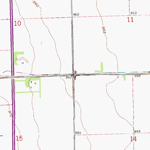 Topographic Map of Ibsen Town Hall, ND