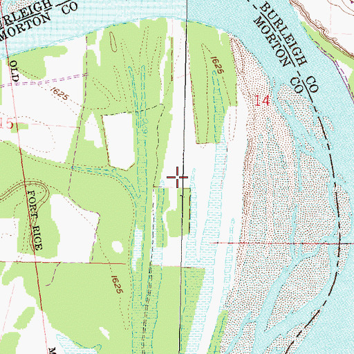 Topographic Map of Schmidt Bottom, ND