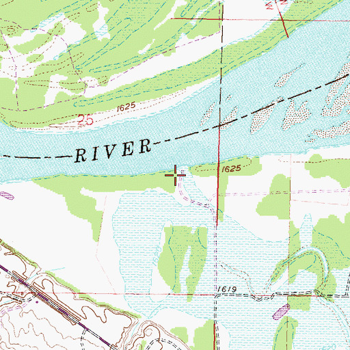 Topographic Map of Sugarloaf Recreation Area, ND