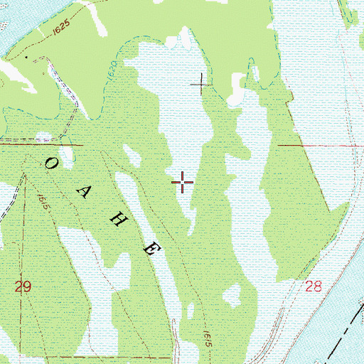 Topographic Map of Graner Bottom, ND