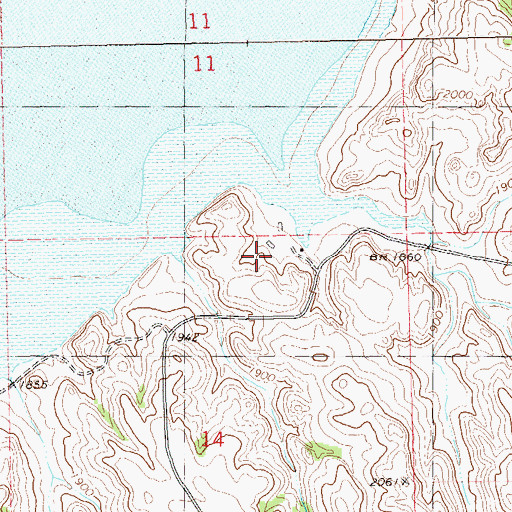 Topographic Map of Kellogg Ranch, ND