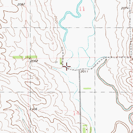 Topographic Map of H Lundin Ranch, ND