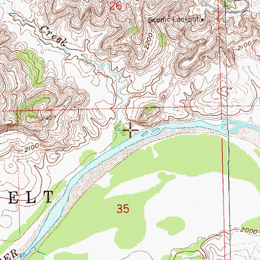 Topographic Map of Appel Creek, ND