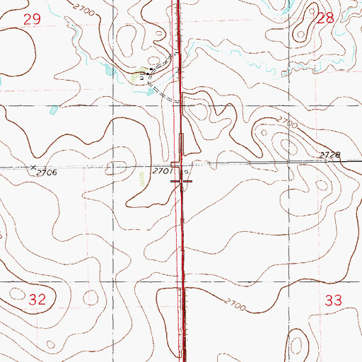 Topographic Map of Belfield School Number 4, ND