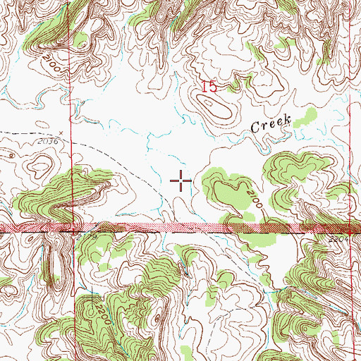 Topographic Map of Collar Draw, ND