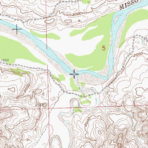 Topographic Map of Crosby Creek, ND