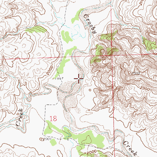 Topographic Map of Dry Creek, ND