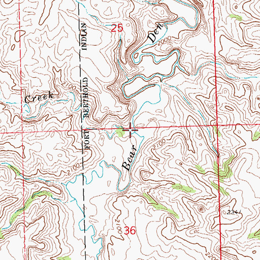 Topographic Map of Dry Creek, ND