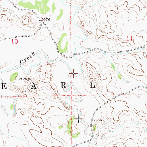 Topographic Map of Elk Creek, ND