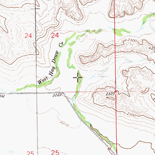 Topographic Map of Forked Creek, ND