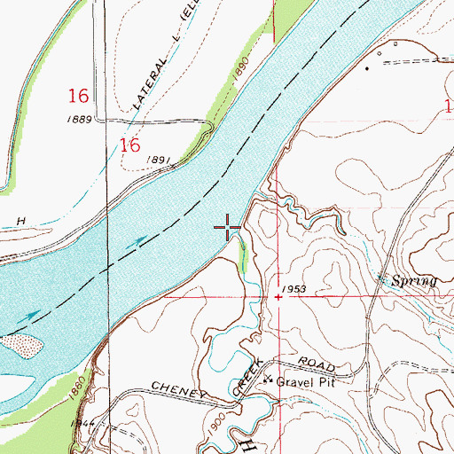 Topographic Map of Horse Creek, ND