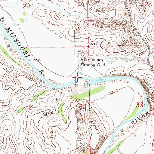Topographic Map of Jules Creek, ND