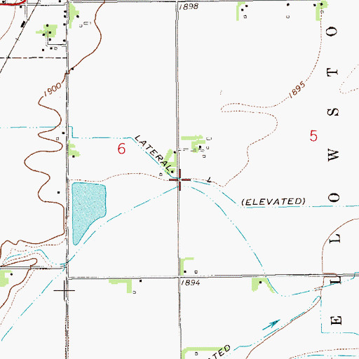 Topographic Map of Lateral L, ND