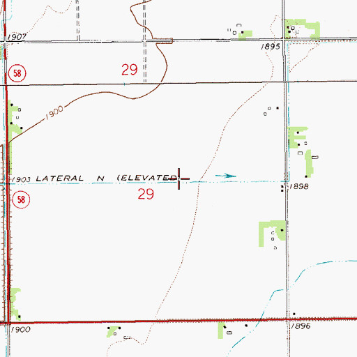Topographic Map of Lateral N, ND