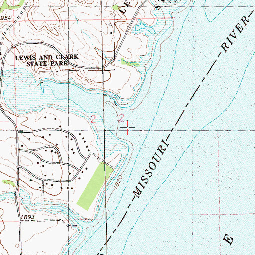 Topographic Map of Long Creek, ND