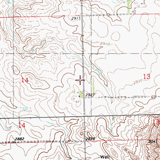 Topographic Map of Moord School Number 3, ND