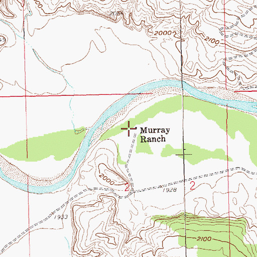 Topographic Map of Murray Ranch, ND