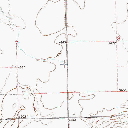 Topographic Map of Nelson Creek, ND