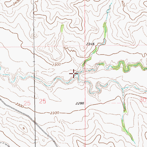 Topographic Map of O'Neil Creek, ND