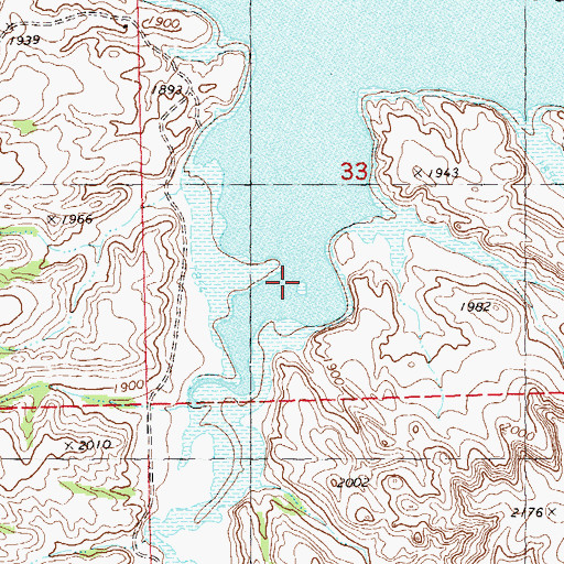 Topographic Map of Sand Creek, ND
