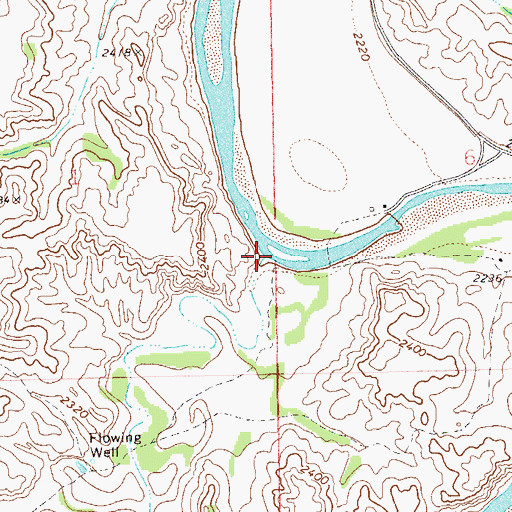 Topographic Map of Wannagan Creek, ND