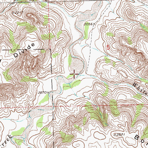 Topographic Map of Whitetail Creek, ND
