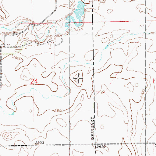Topographic Map of Swenson Field, ND