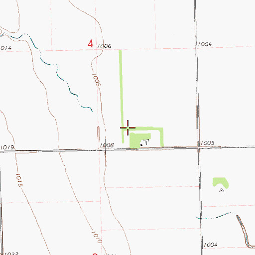 Topographic Map of Woiwode (historical), ND