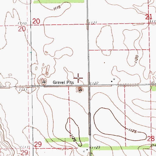 Topographic Map of Sydna (historical), ND