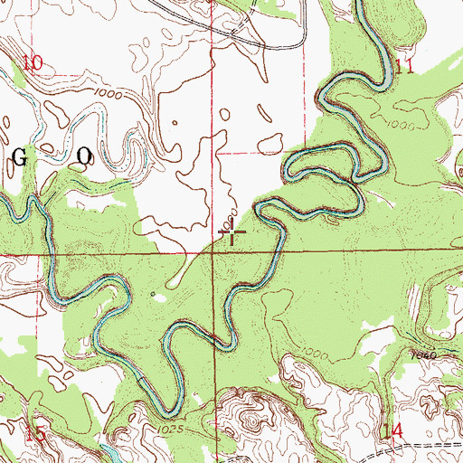Topographic Map of Owego (historical), ND