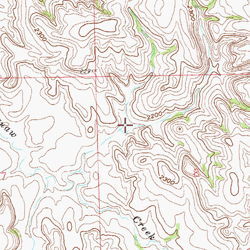 Topographic Map of Roughrider Dam, ND