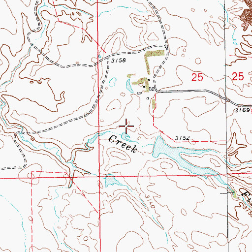 Topographic Map of Olson Dam, ND