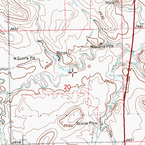 Topographic Map of Mesling Dam, ND