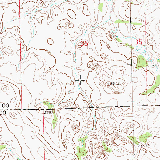Topographic Map of Palunak Dam, ND