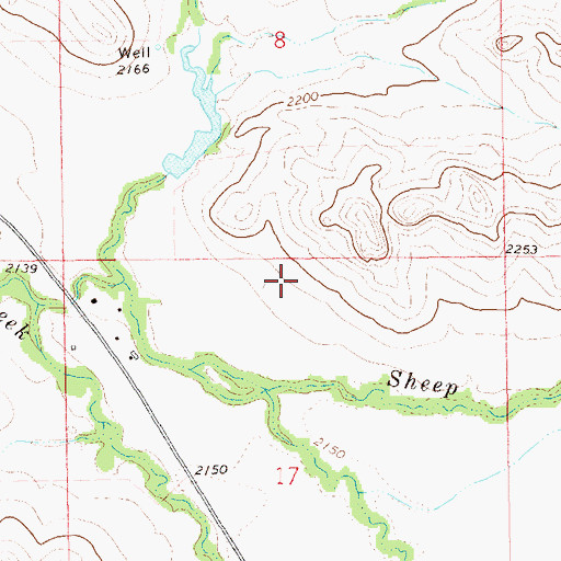 Topographic Map of Leland Dam, ND