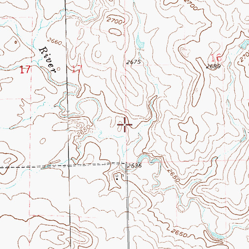 Topographic Map of Kordonowy Dam, ND