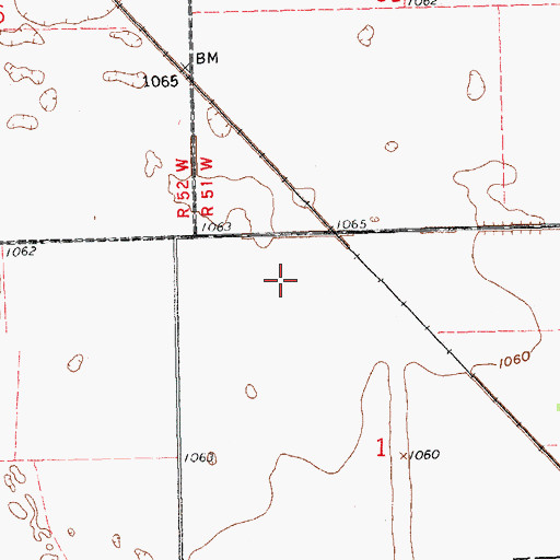 Topographic Map of Wyndmere Municipal Airport (historical), ND