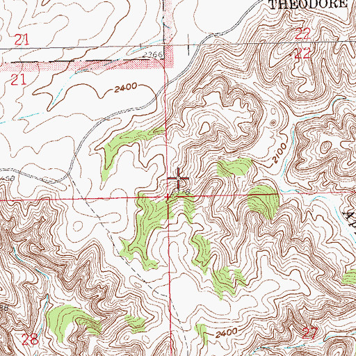 Topographic Map of Hagan Spring, ND