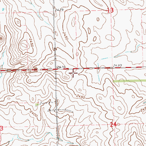 Topographic Map of Amerada Hess Office, ND