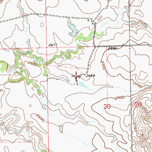 Topographic Map of Stigen Ranch, ND