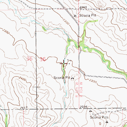 Topographic Map of Smith Ranch, ND
