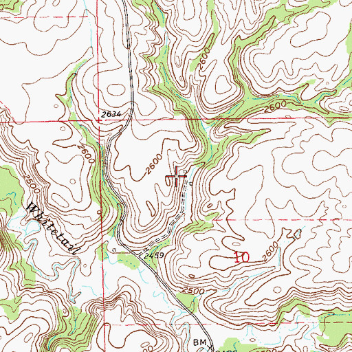 Topographic Map of Northrup Ranch, ND