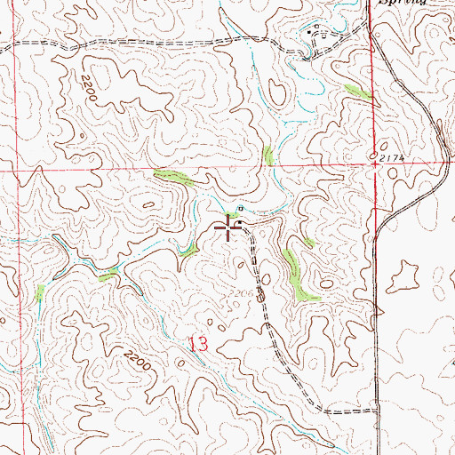Topographic Map of A Christianson Ranch, ND