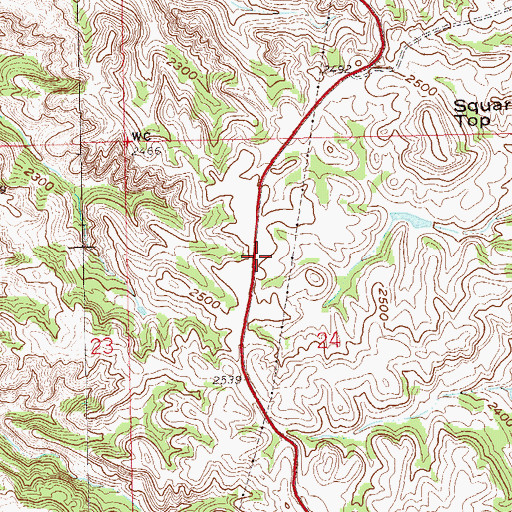 Topographic Map of Summit Campground, ND